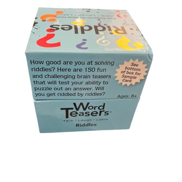 COPY - GAME Riddles Brain Teasers for the Whole Family Ages 7+ - Picture 2 of 6